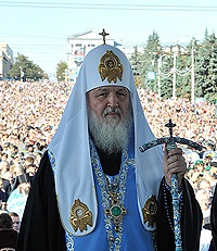 Слово Святейшего Патриарха Кирилла после молебна на Соборной площади Курска